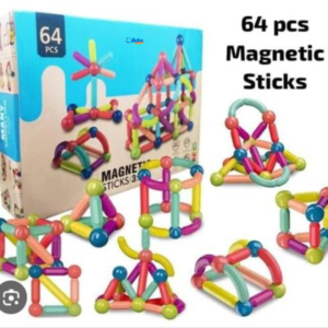 64 PCS Magnetic Balls and Rods Building Sticks Blocks