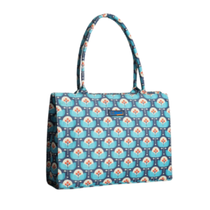 Floral Harmony Canvas Tote Bag