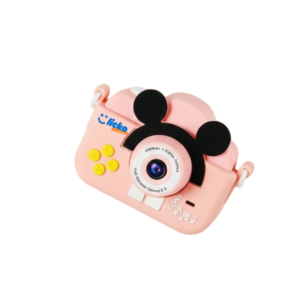 Kids Digital Camera - Pink Cartoon Design