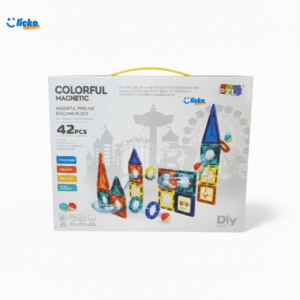 42 Pcs Colorful Magnetic Pipeline Building Blocks | DIY STEM Construction Set for Kids