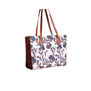 Blue Blossom Canvas Tote
